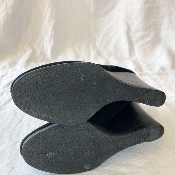 Franco Sarto Watch Boots Suede Knee High Wedge Boots - Picture 14 of 16